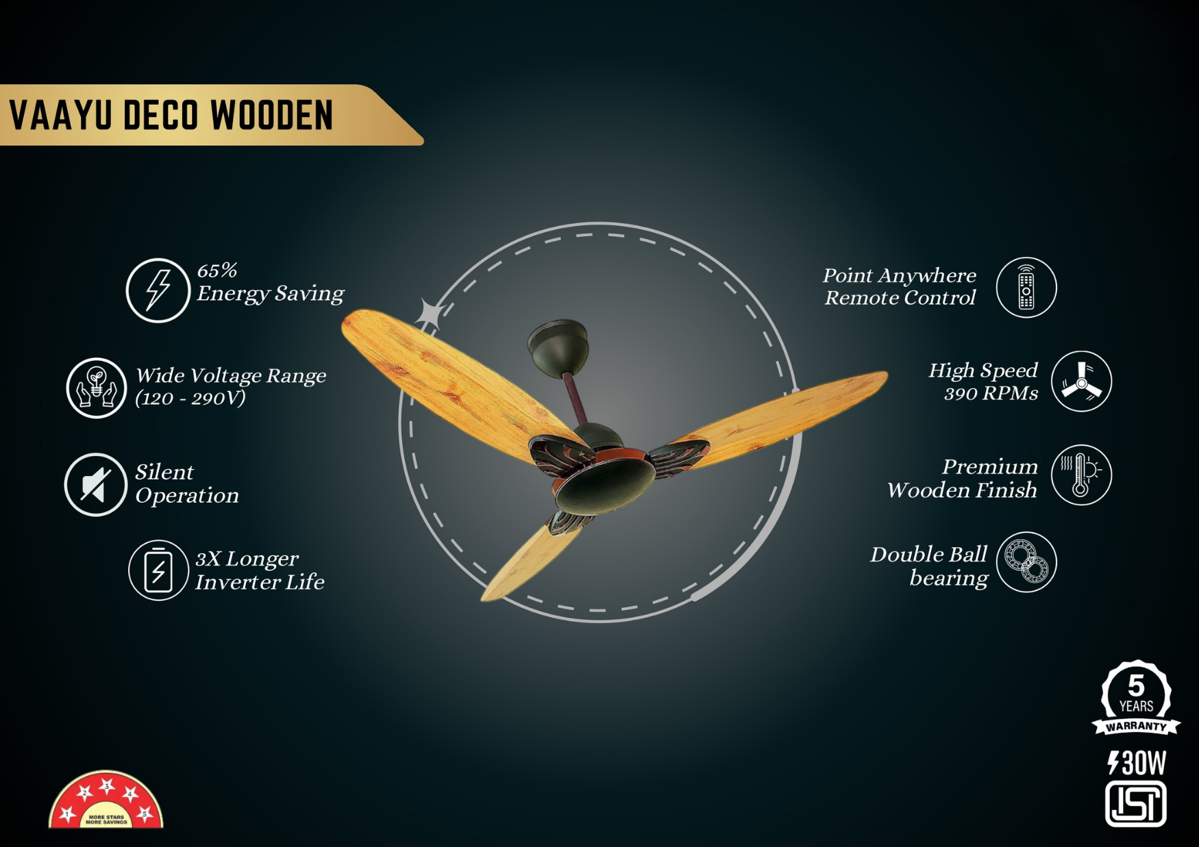 MAXIMO Vaayu Deco Wooden